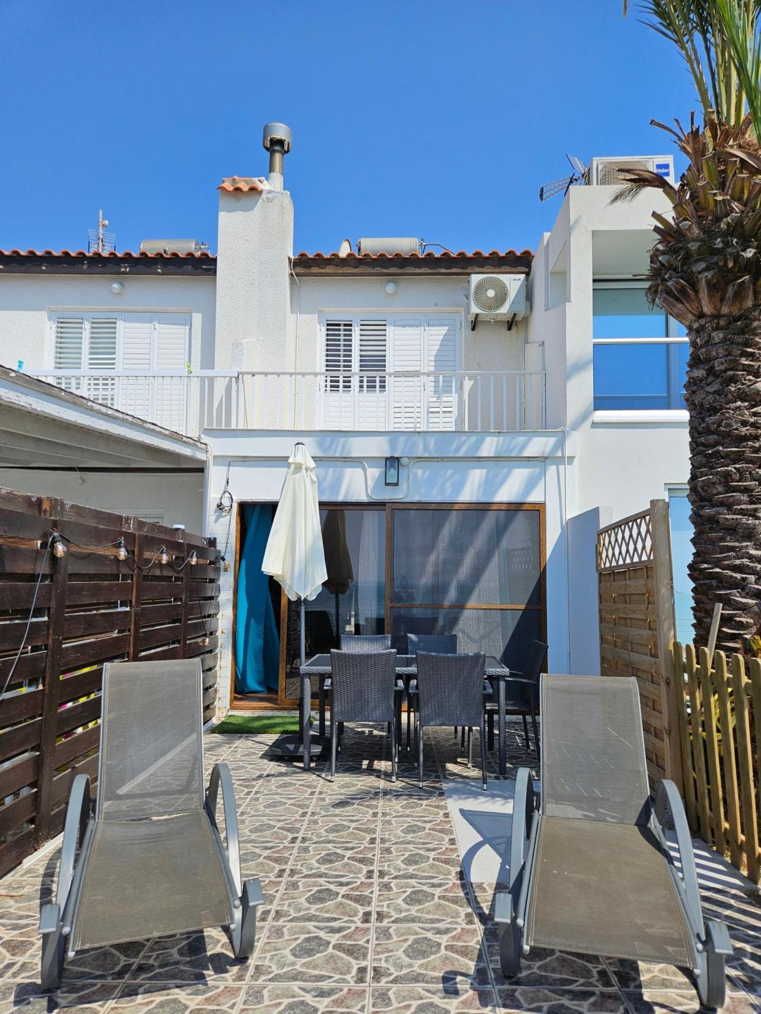 Beach House At Seafront Villa Meneou Exterior photo